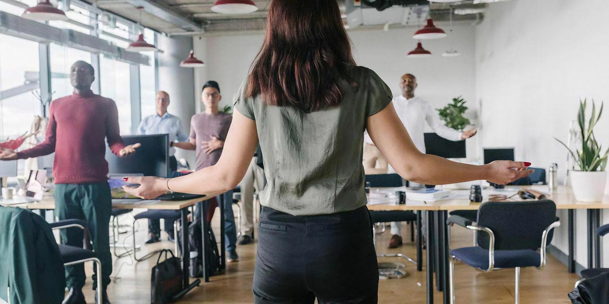 Sessione Break & Move in un ambiente di lavoro